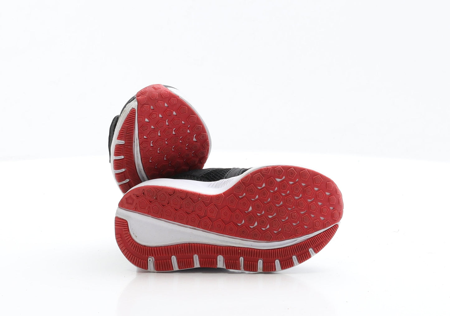 F&F Boys Black Polyester Trainer UK 5 EUR 22