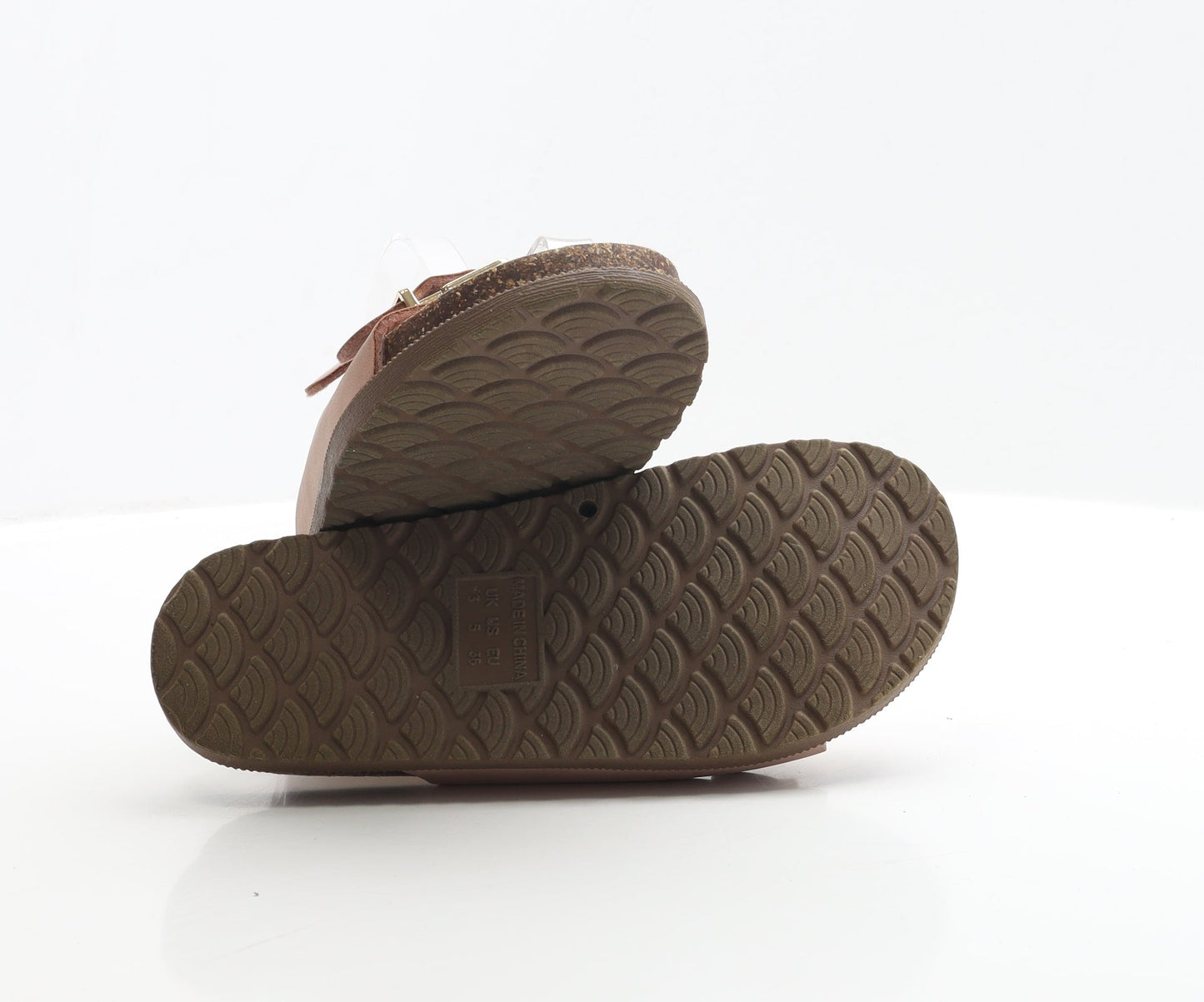 F&F Womens Pink Polyester Slip On Sandal UK EUR 36