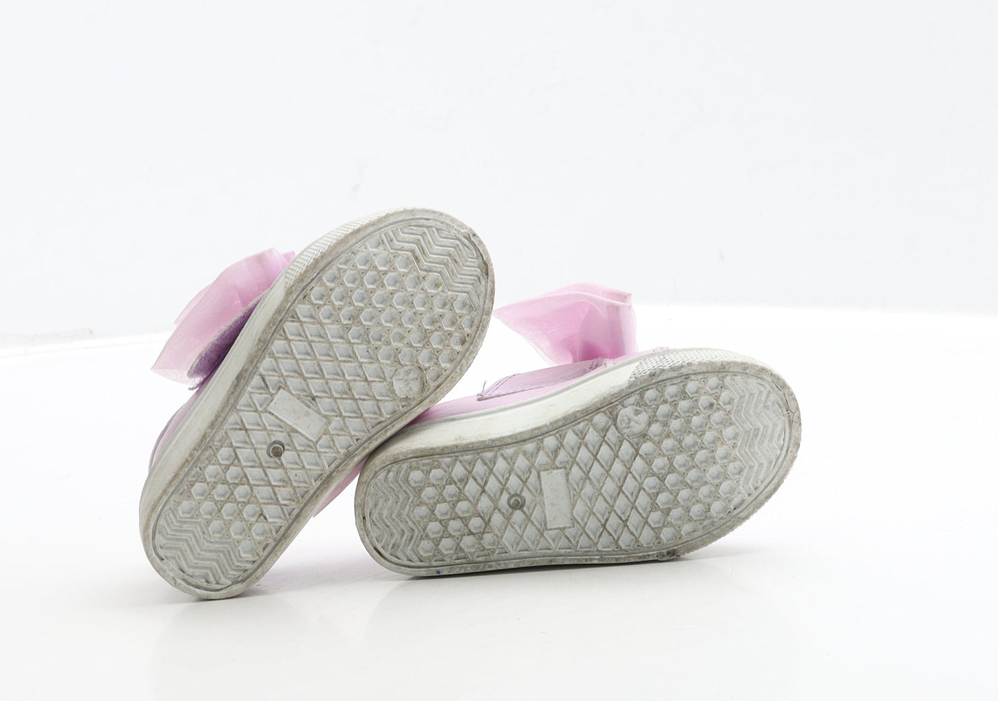 Preworn Girls Purple Polyester Trainer UK 4 21