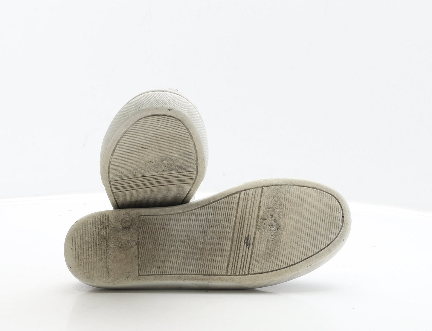 Preworn Womens Grey Suede Loafer Flat UK 4 37