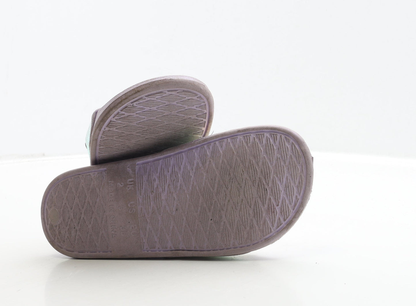 Primark Girls Purple Polyester Slider Sandal UK 2 35