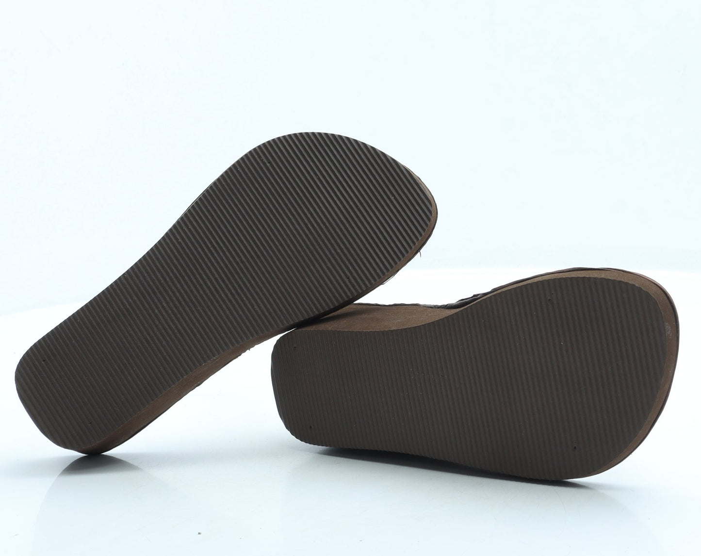 George Womens Brown Polyester Thong Sandal UK 4 37