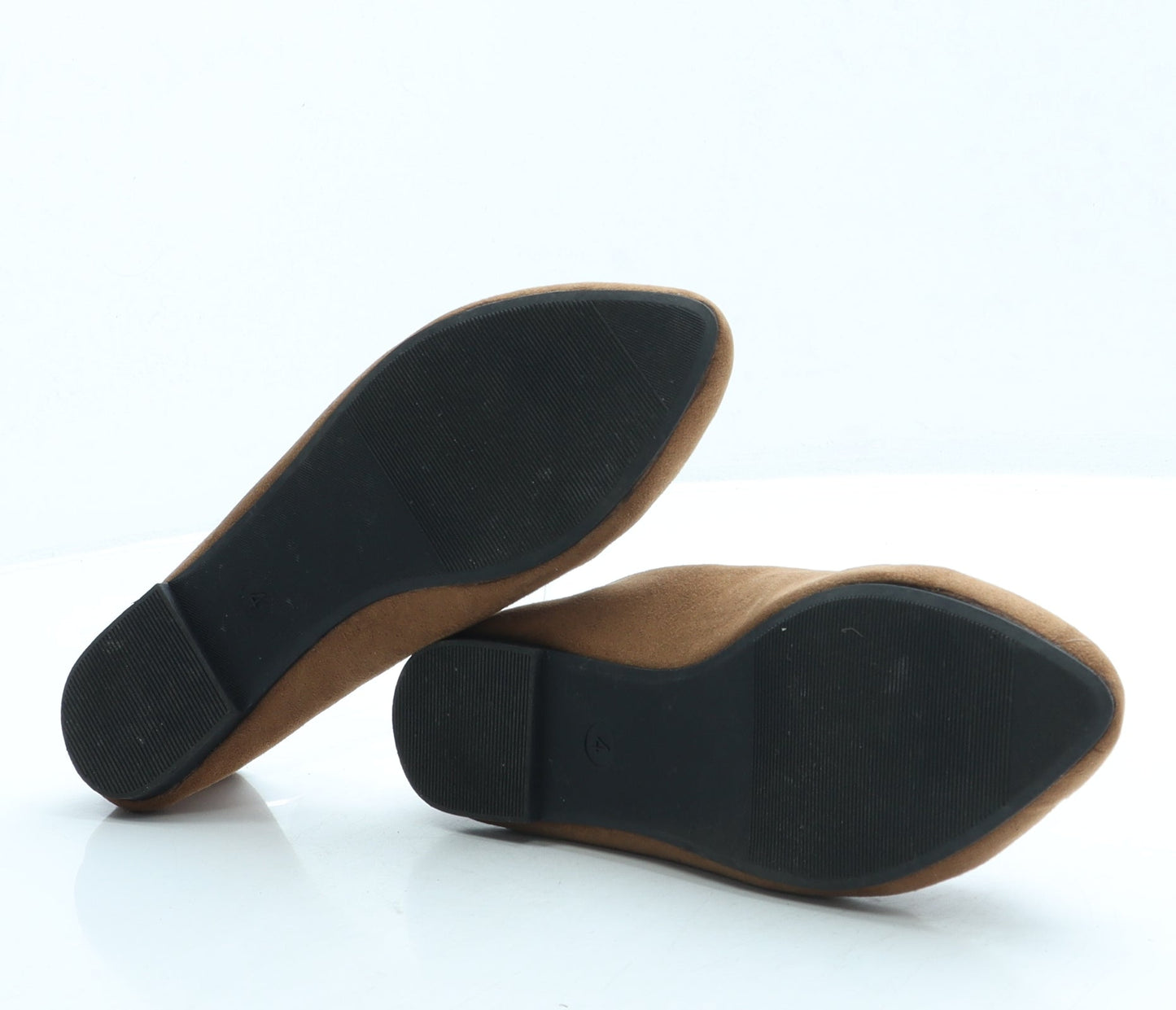 Pep&Co Womens Brown Suede Slip On Flat UK 4 37