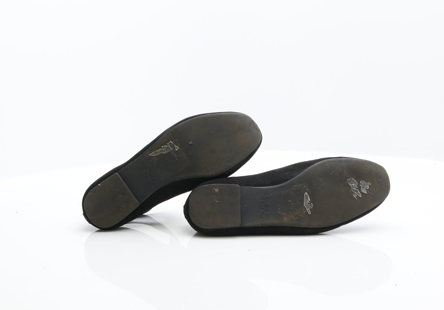 Atmosphere Womens Black Suede Ballet Flat UK 3 36
