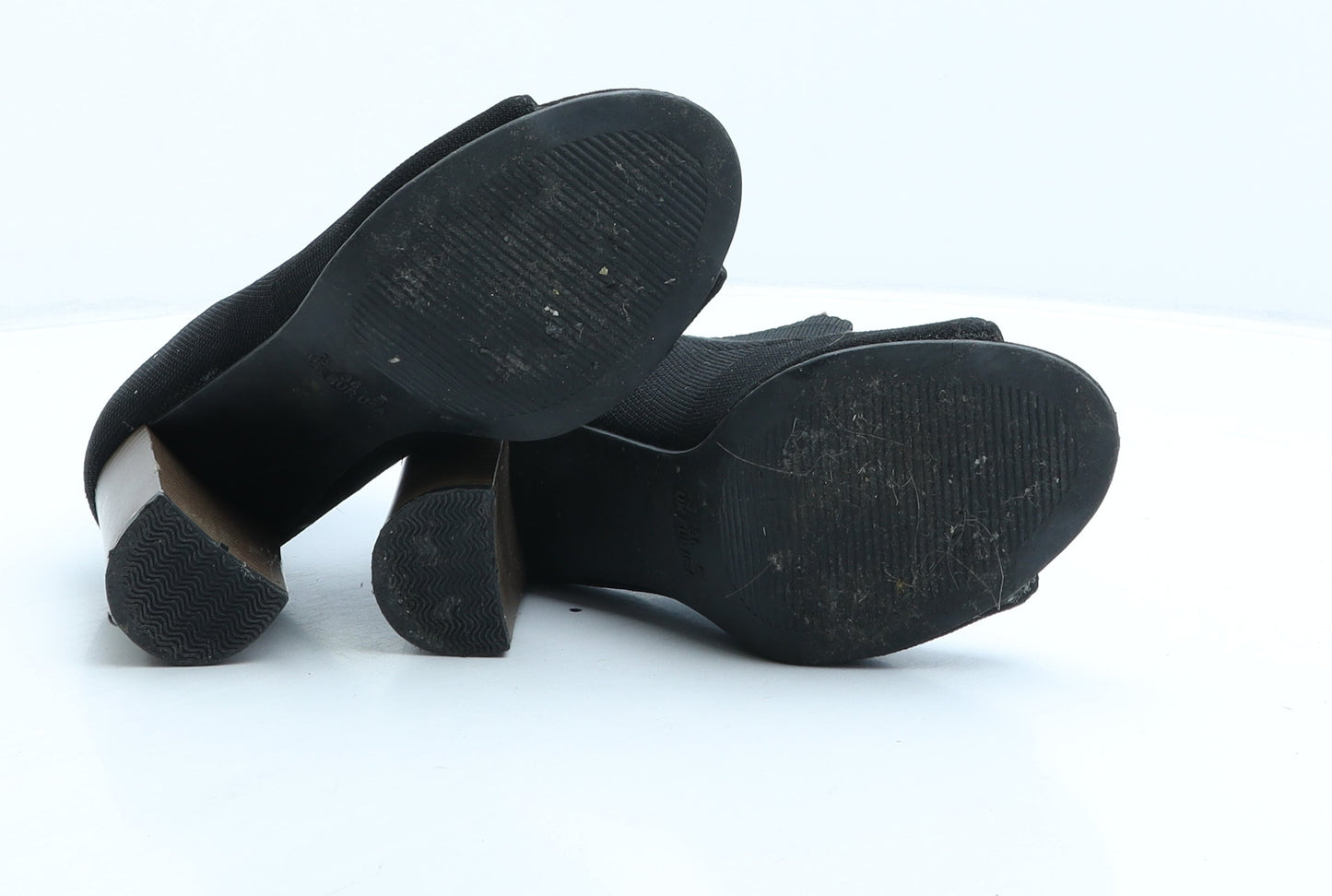 Primark Womens Black Fabric Sock Boot UK 3 36