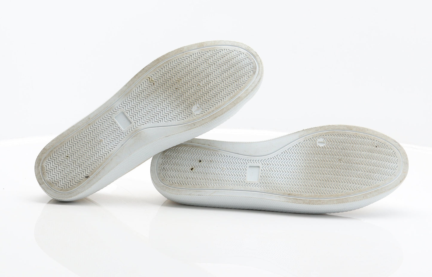 F&F Womens Beige Fabric Slip On Flat UK 7 41