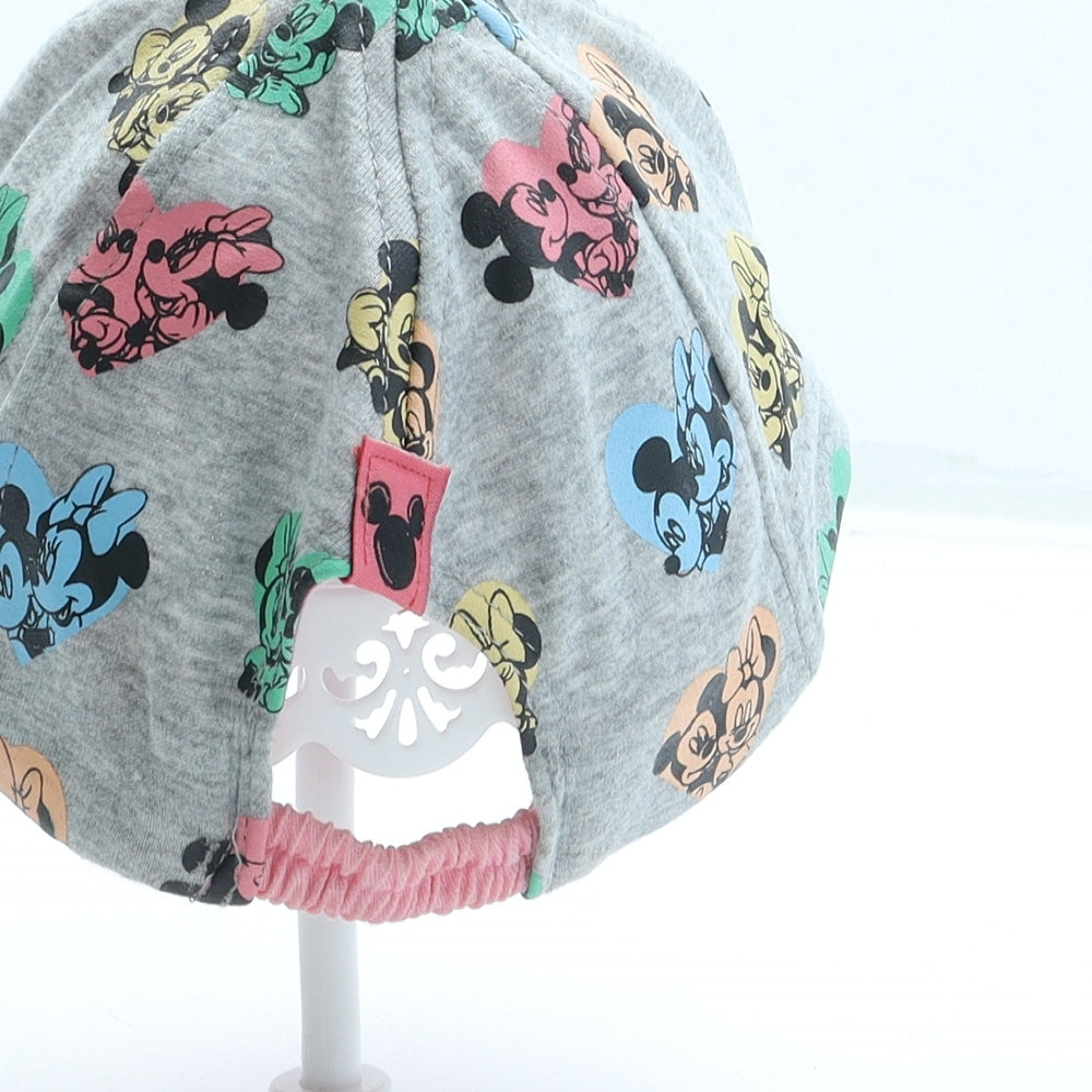 George Girls Grey Geometric Polyester Baseball Cap One Size - Mickey Mouse