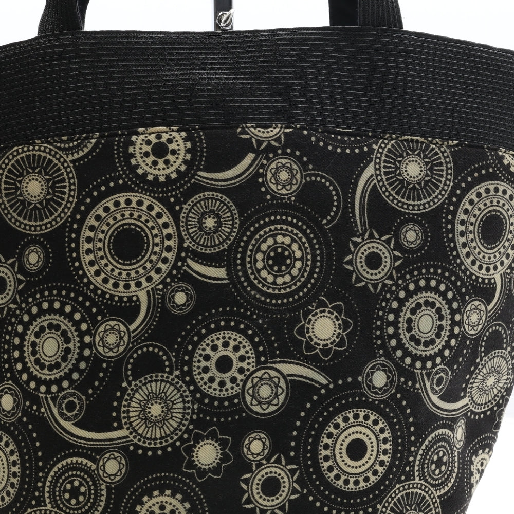 Boots Womens Black Geometric Polypropylene Tote Size Large