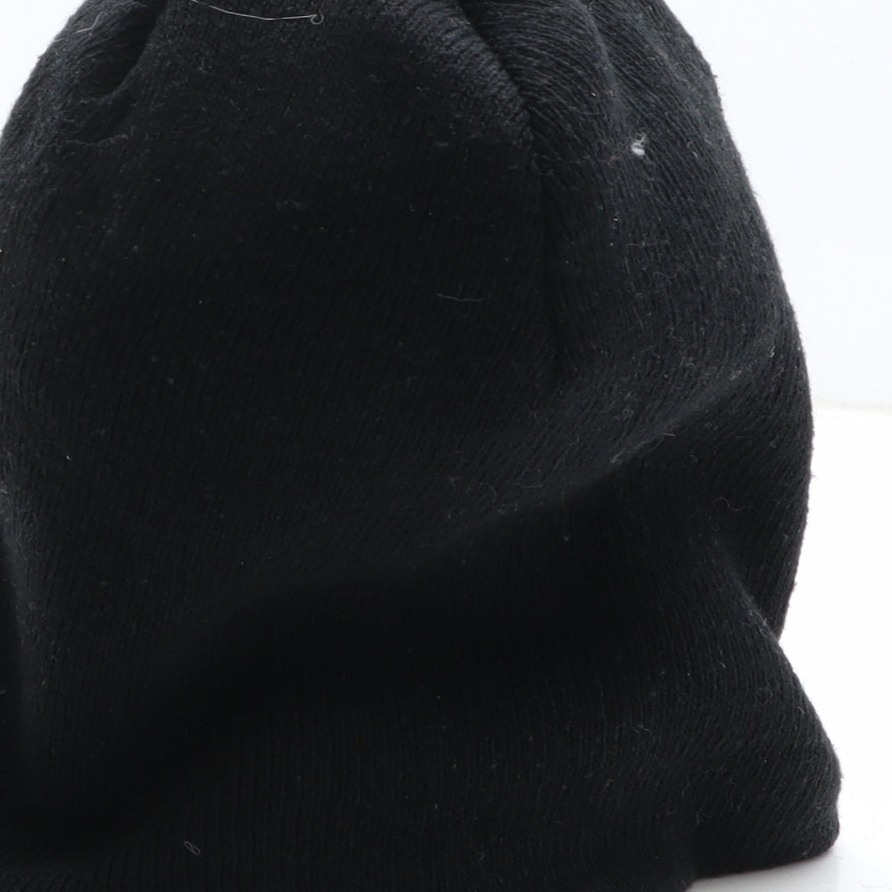 PEP&CO Womens Black Cotton Beanie One Size