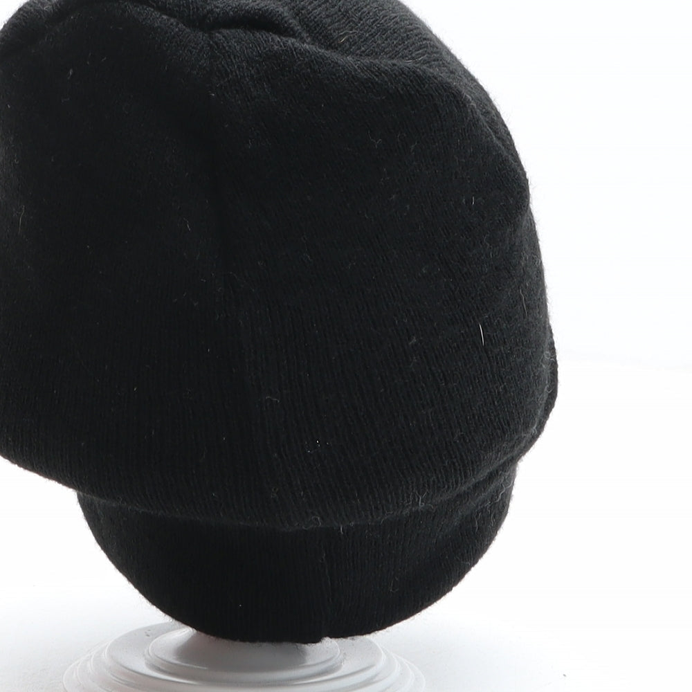Preworn Womens Black Acrylic Beanie One Size - You Wish