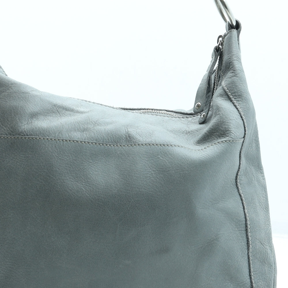 Roots Womens Blue Leather Crossbody Size Medium