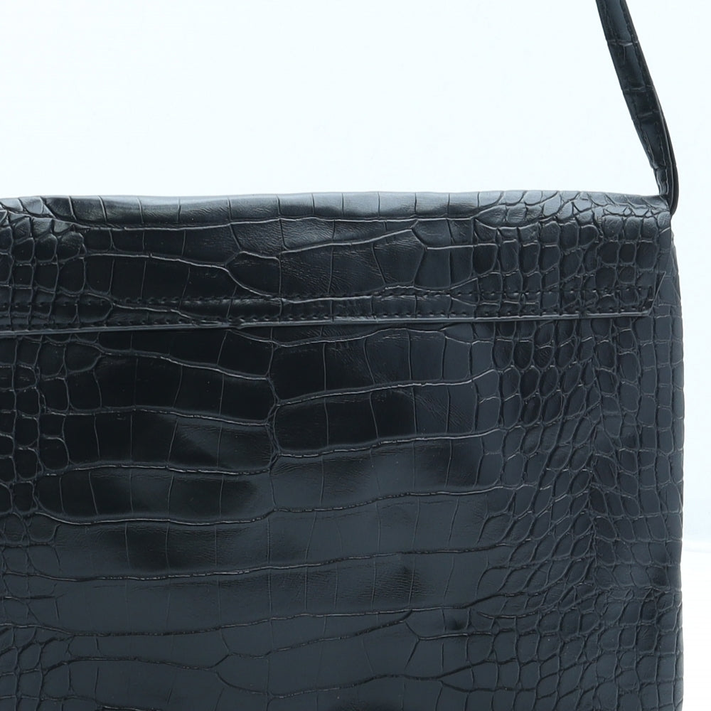 George Womens Black Polyurethane Crossbody Size Small