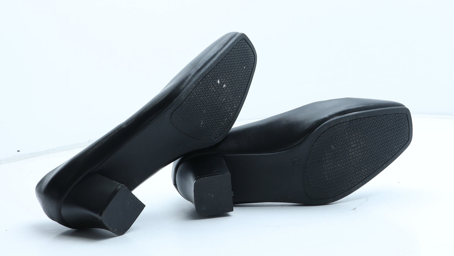 Preworn Womens Black Synthetic Court Heel UK