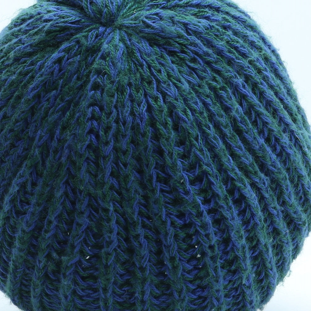 Preworn Mens Blue Acrylic Beanie One Size