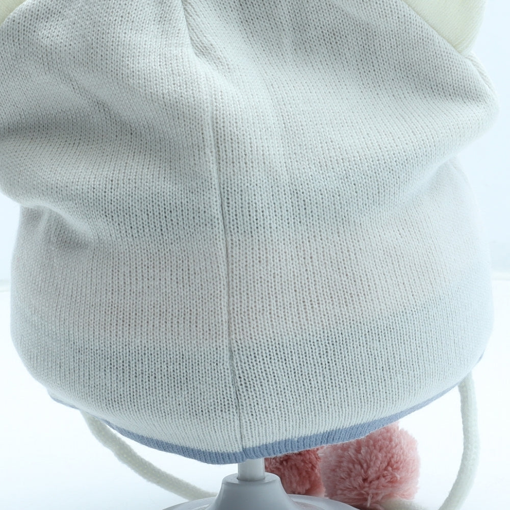 Preworn Girls Multicoloured Acrylic Beanie One Size - Bear