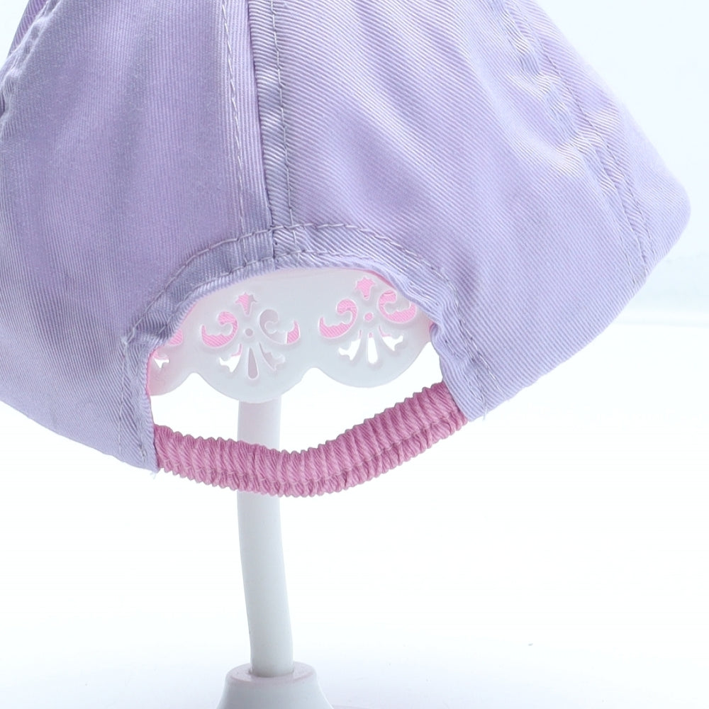 Primark Girls Purple Polyester Snapback Size S - Minnie Mouse Size 6-12 Months