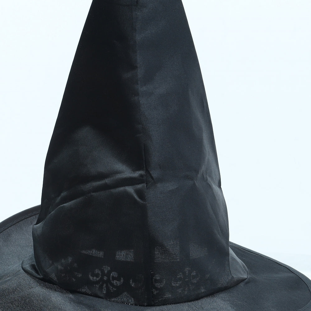 Preworn Girls Black Polyester Bucket Hat Size S - Halloween Pumpkin Witch Hat