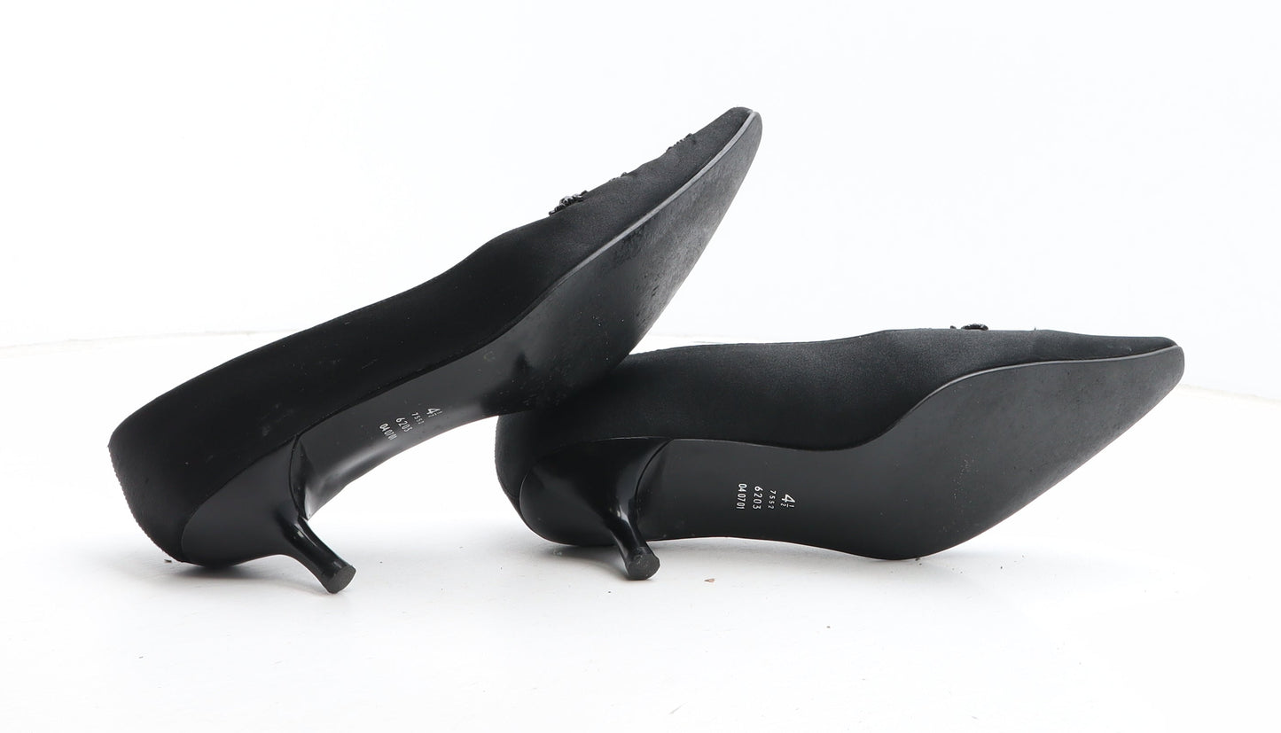 Preworn Womens Black Synthetic Court Heel UK