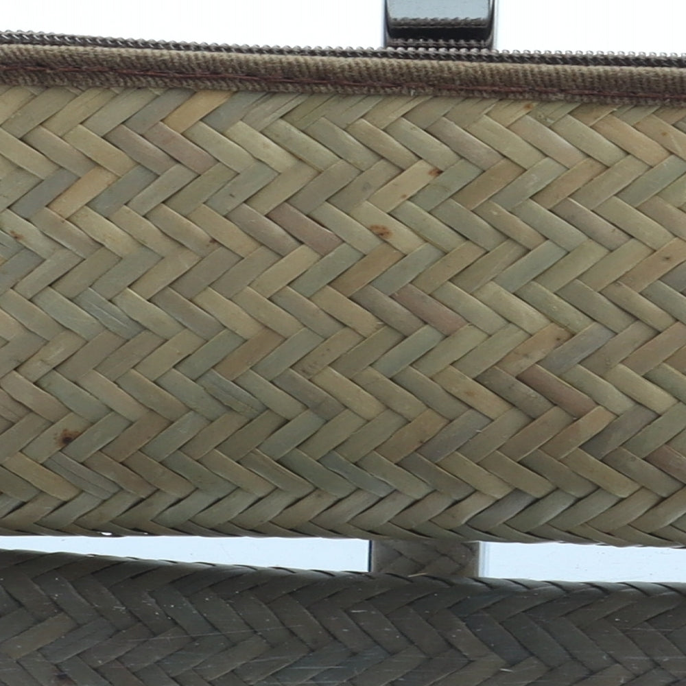 Preworn Womens Beige Paper Bow Tie Wallet Size XS