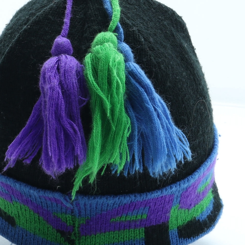 Preworn Mens Multicoloured Acrylic Beanie One Size