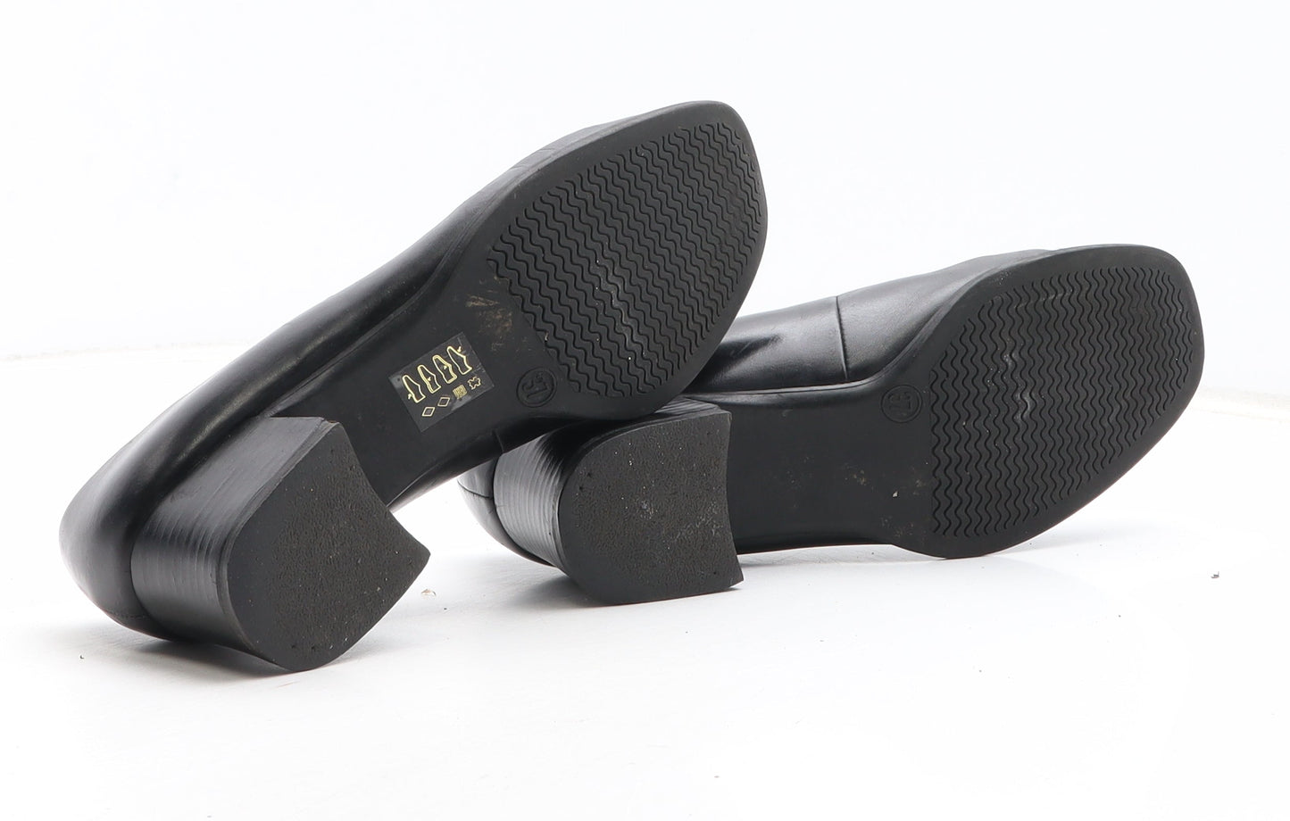 Preworn Womens Black Synthetic Court Heel UK
