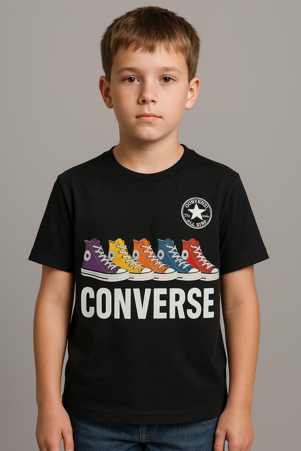 Converse Clothing Bundle - 5 Pack Preloved Boys T-Shirts, Tops & Shirts