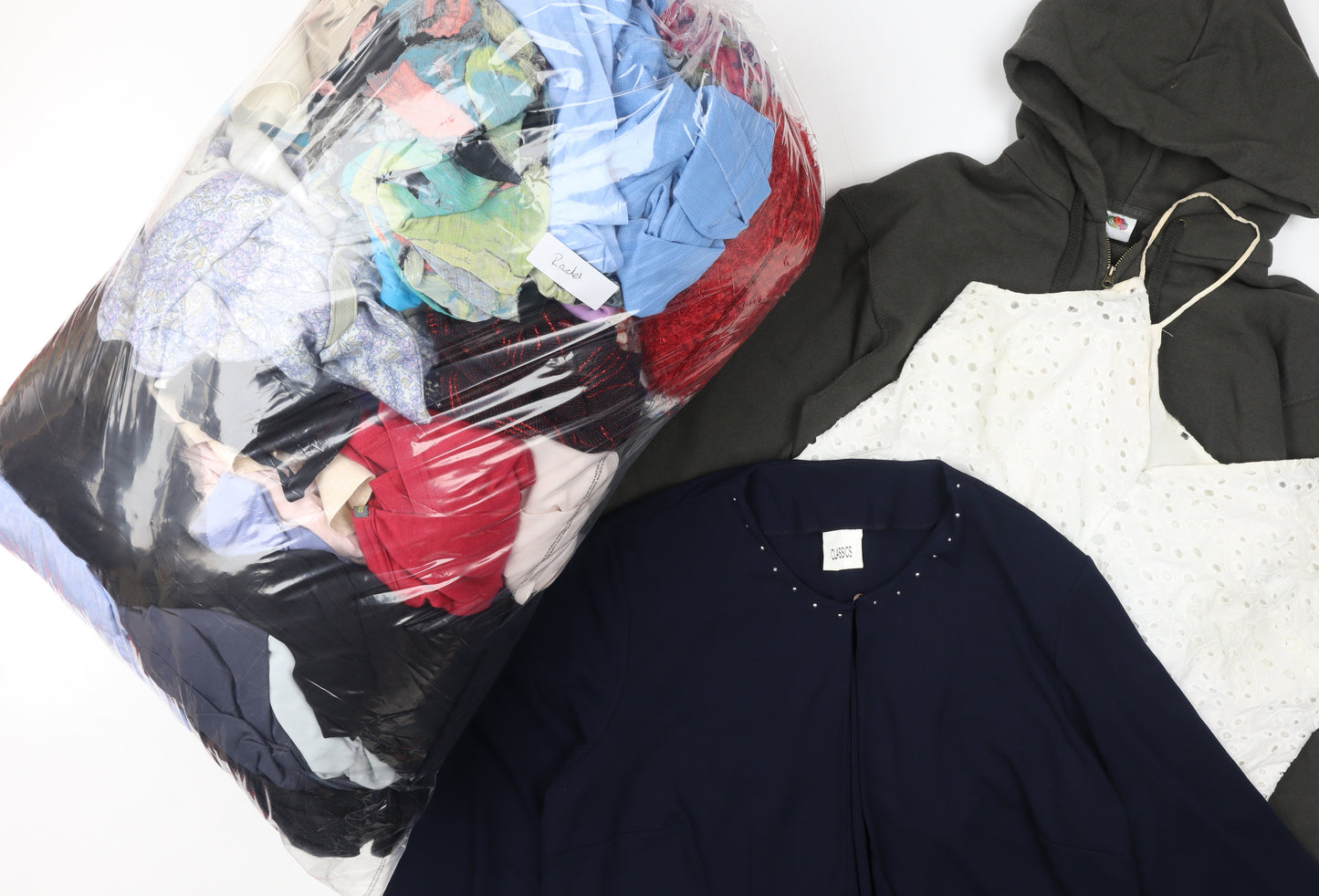 Recycling Centre 10 Kilo Clothing Bundle Mixture Job Lot 20 Hangers icnluded