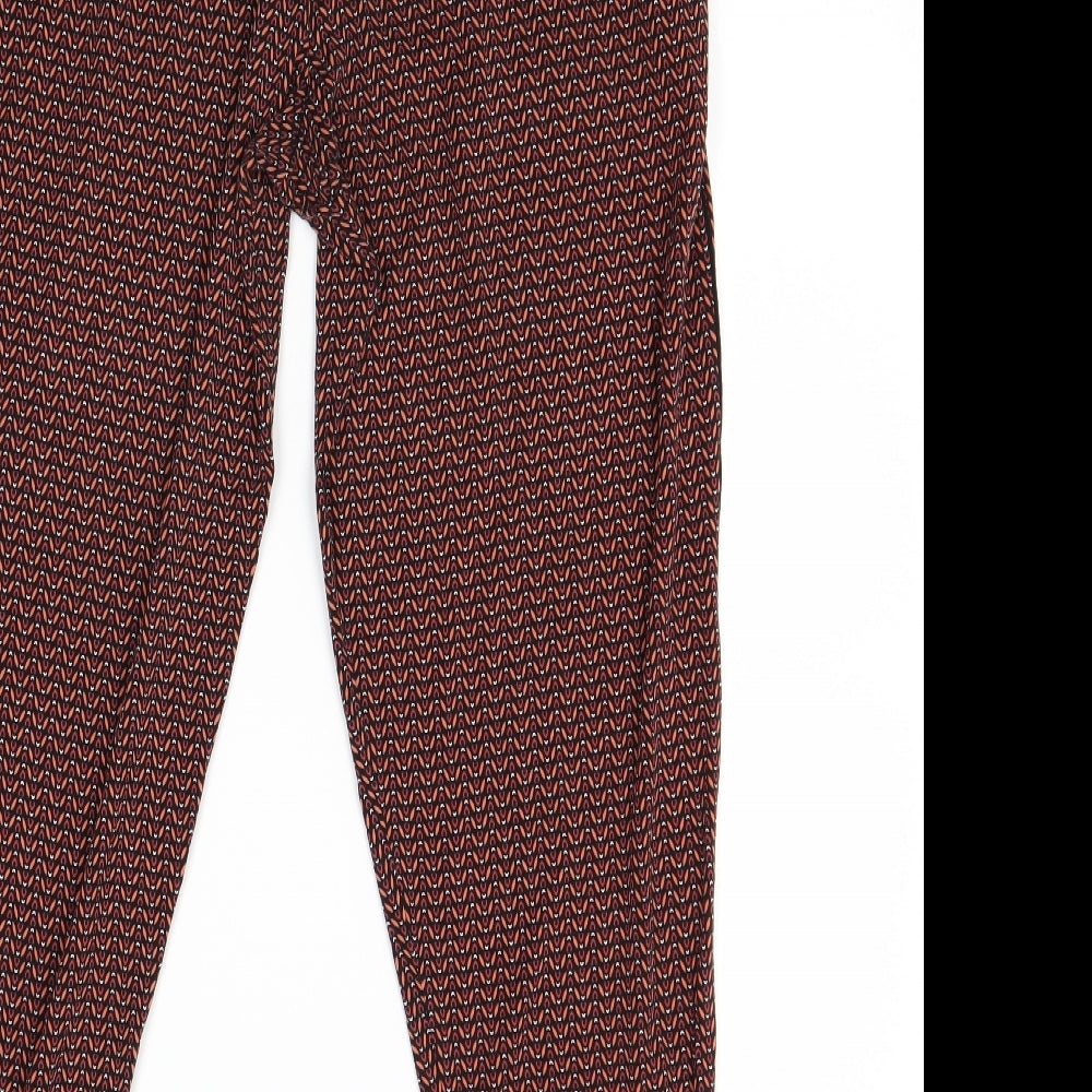 NEXT Womens Brown Trousers Size 12 L28 in