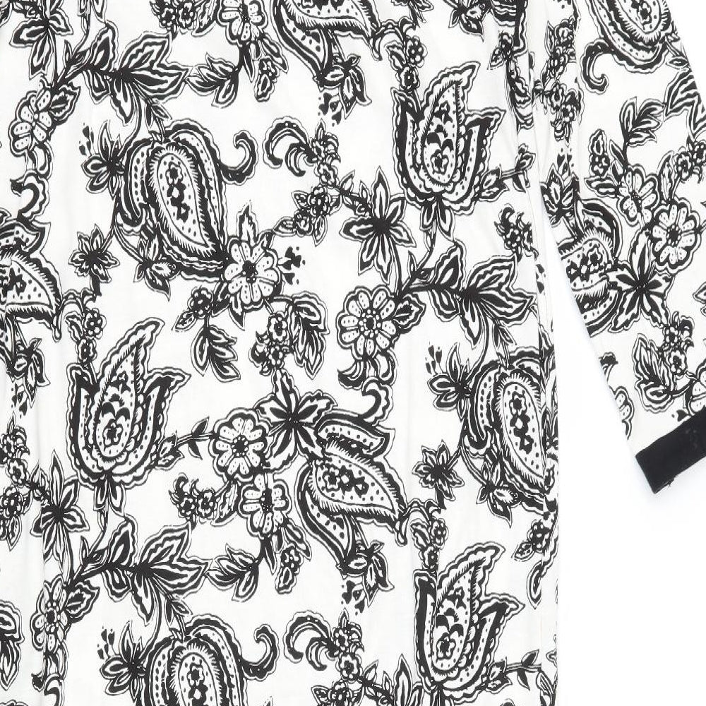 Milarosa Womens White Floral Maxi Size 12
