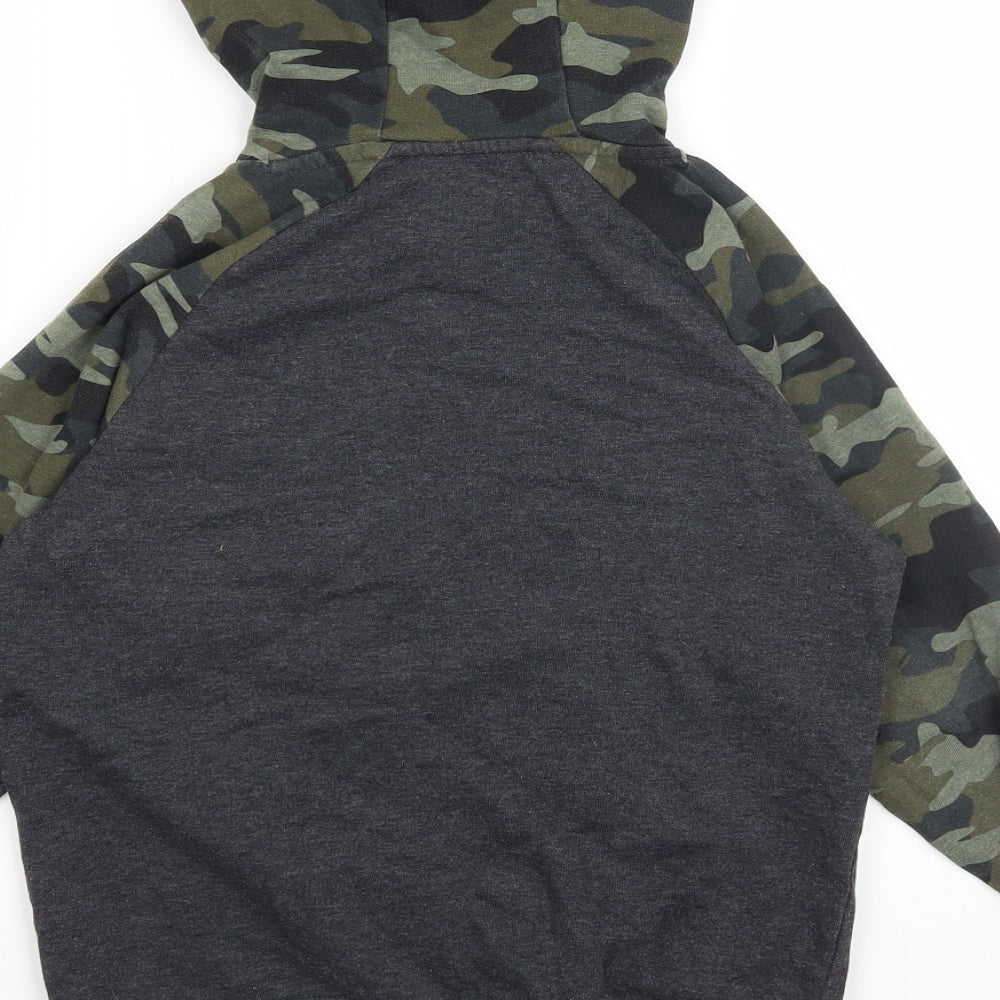 Matalan Boys Multicoloured Camouflage Pullover Hoodie Size 9 Years