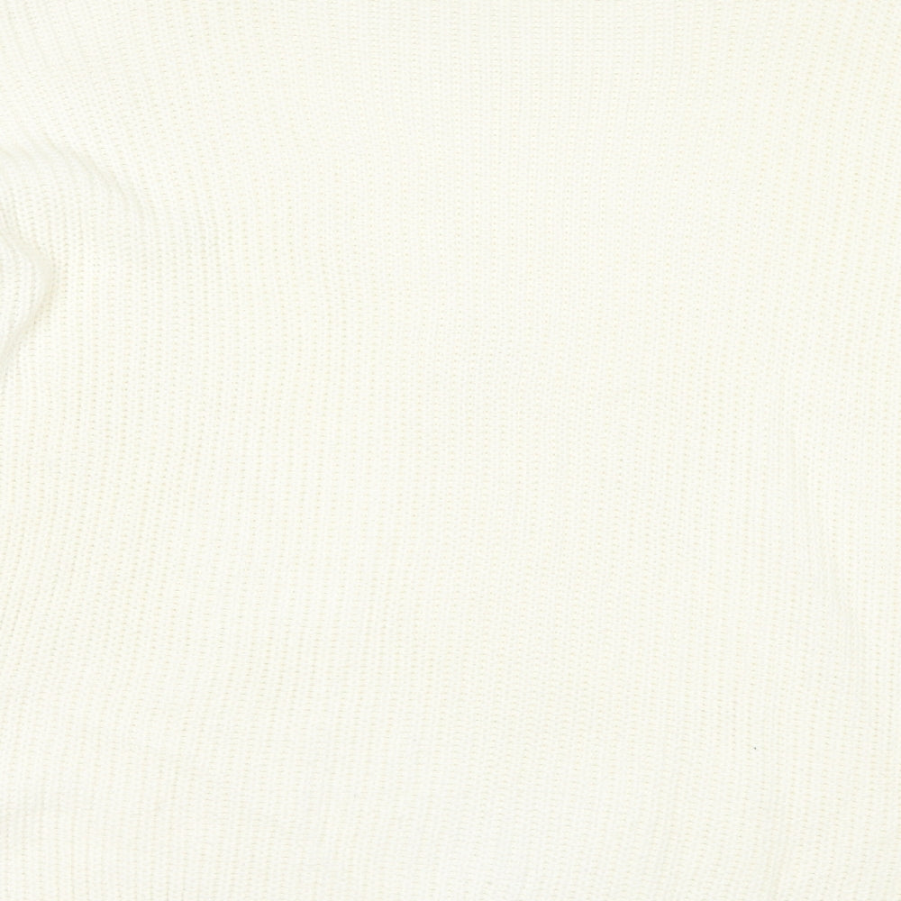 booh Womens Ivory Pullover Jumper Size M - tie sides