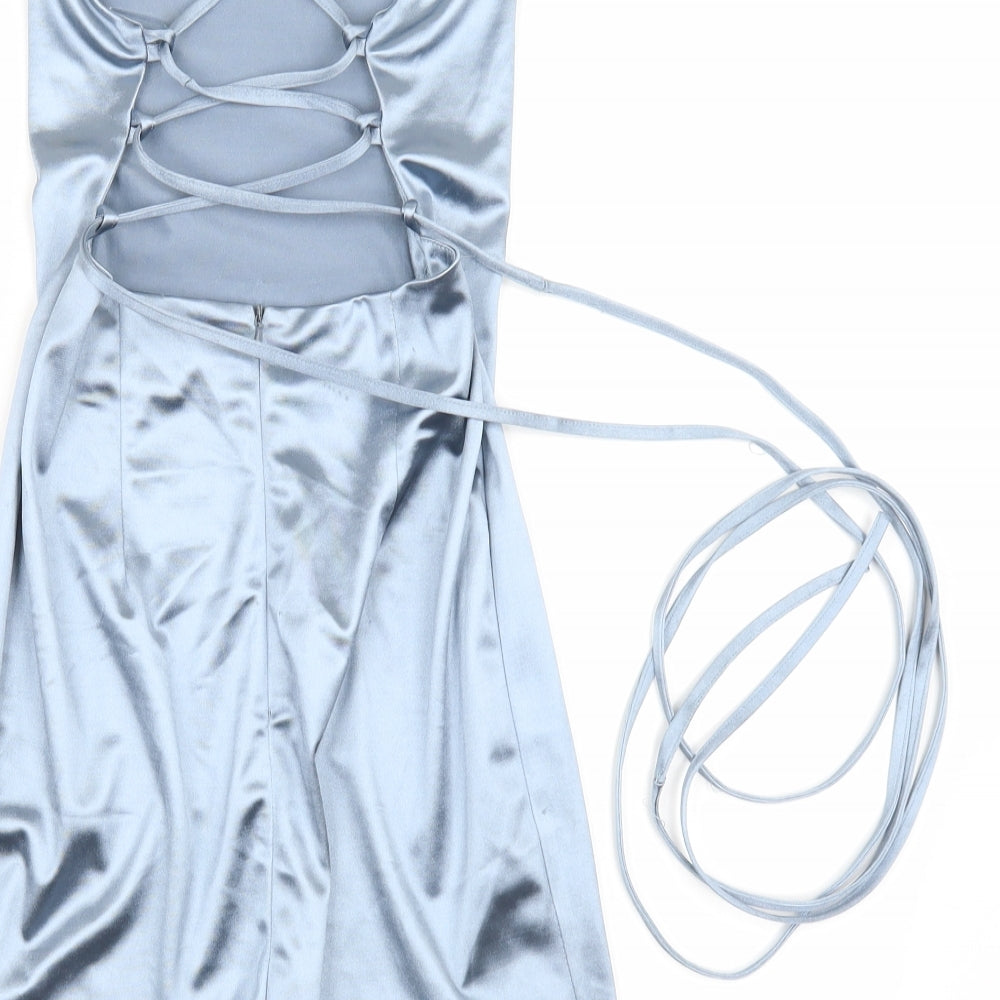 Miss pap Womens Silver A-Line Size 8