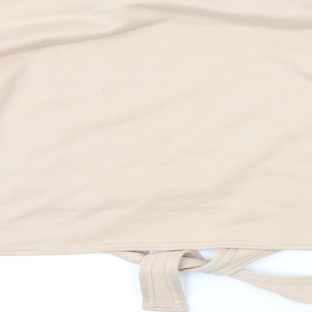 Boohoo Womens Brown Pullover Sweatshirt Size 12