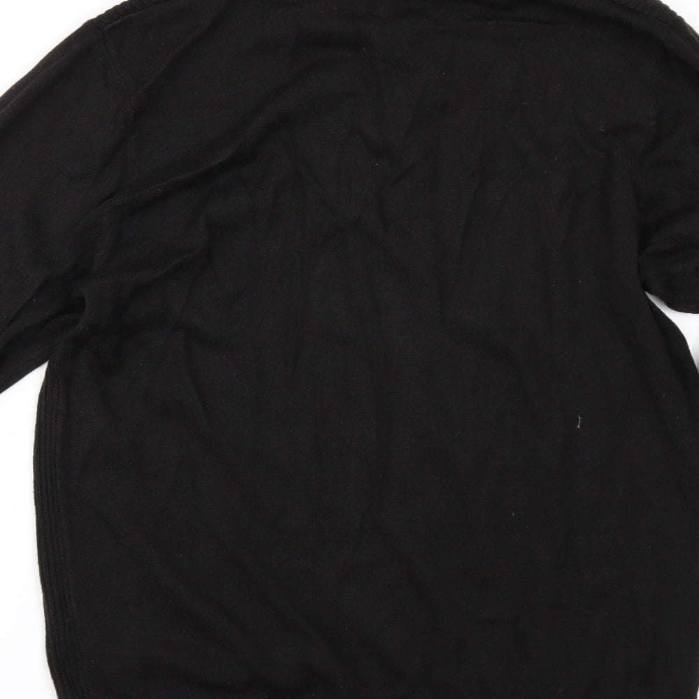 George Mens Black Pullover Jumper Size M