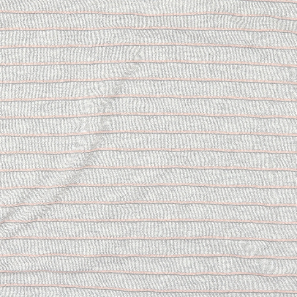 TU Womens Grey Striped Pullover Jumper Size 16