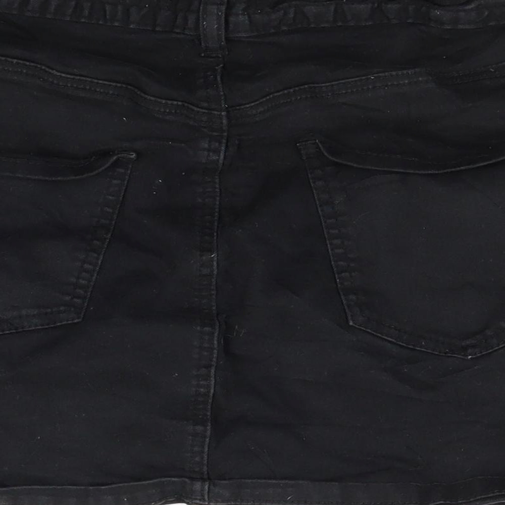 FOREVER 21 Womens Black Denim Mini Skirt Size 10