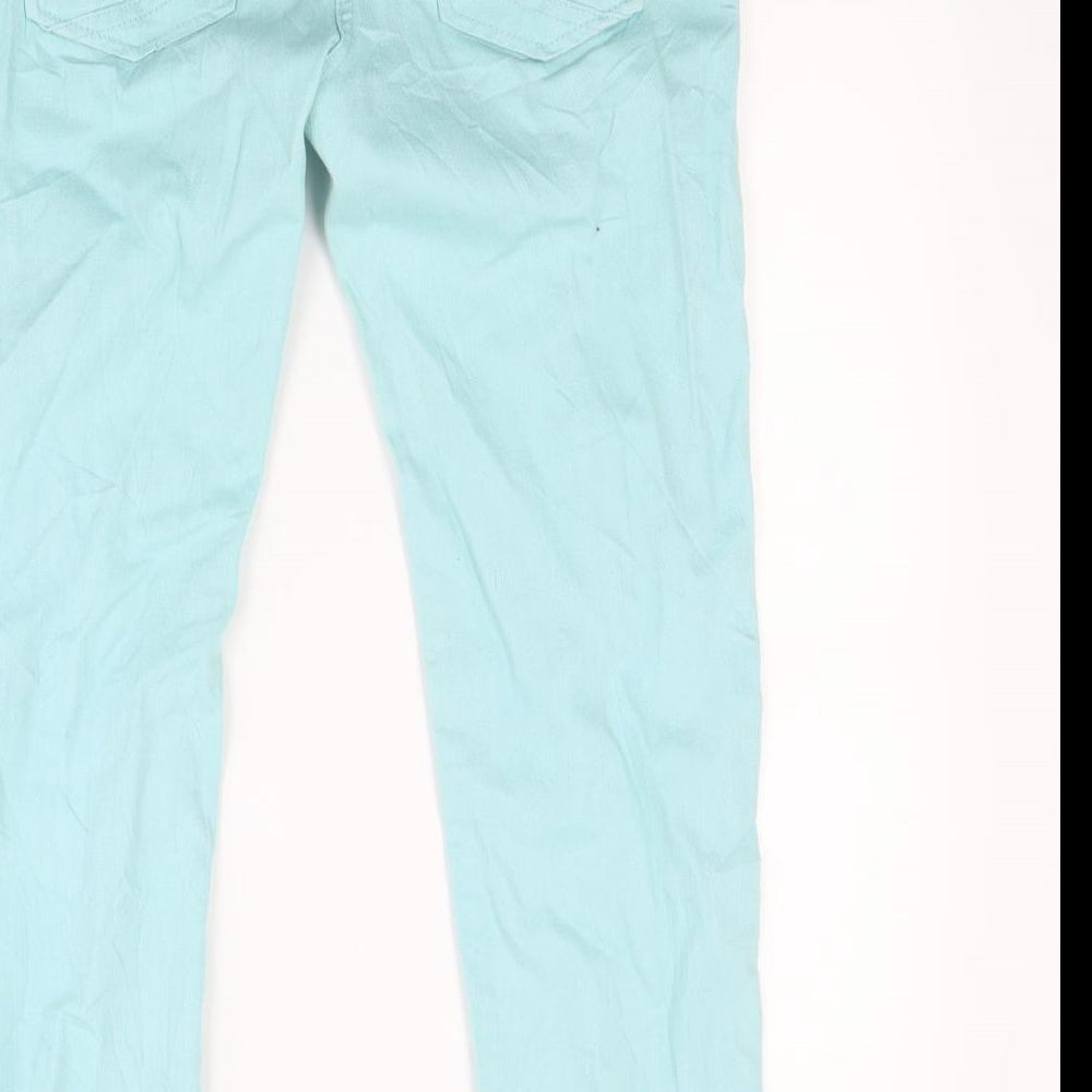 Heart & soul Womens Green Denim Skinny Jeans Size 10 L27 in