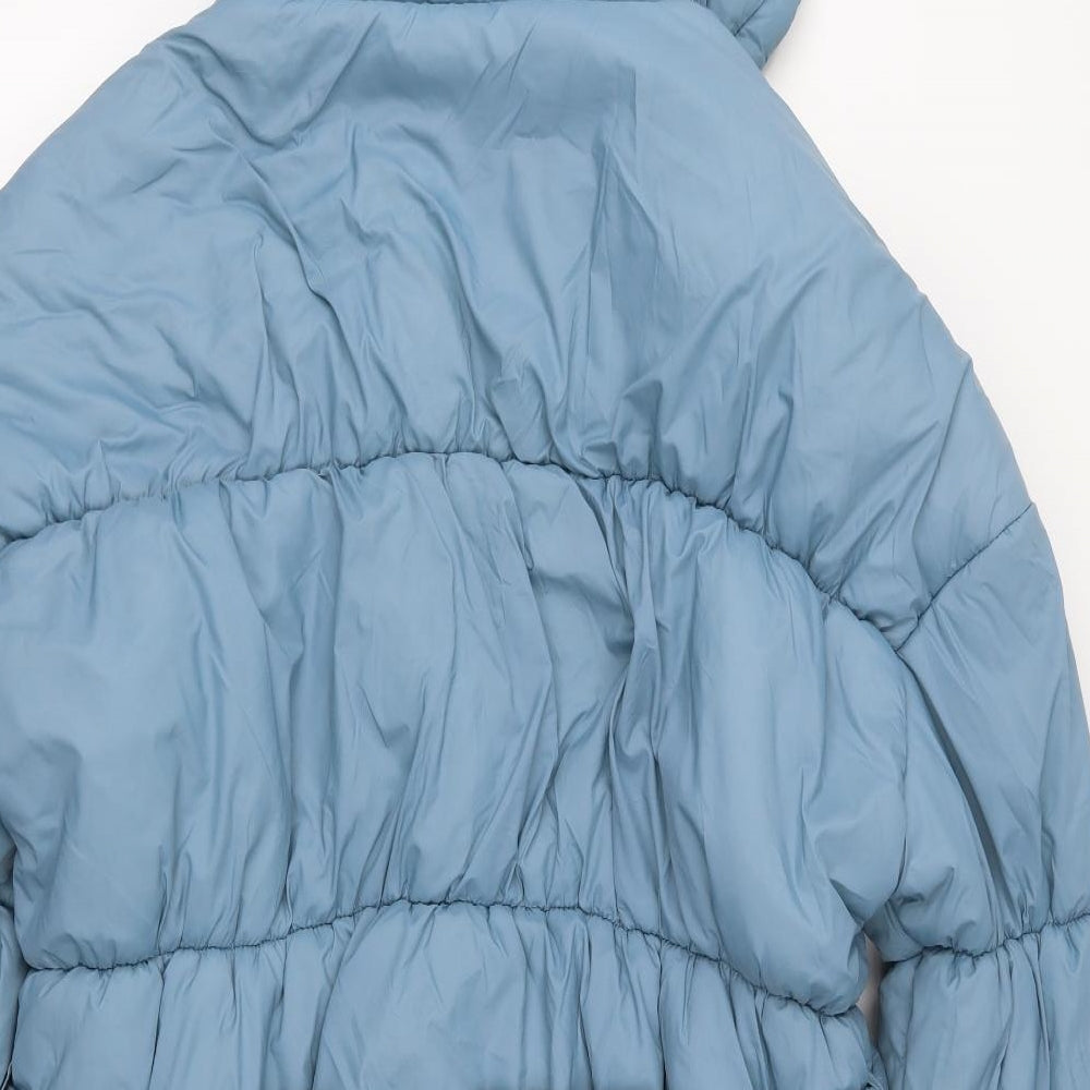 PRETTYLITTLETHING Womens Blue Anorak Jacket Size 12
