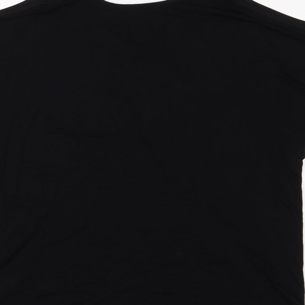Papaya Womens Black Basic Blouse Size 12