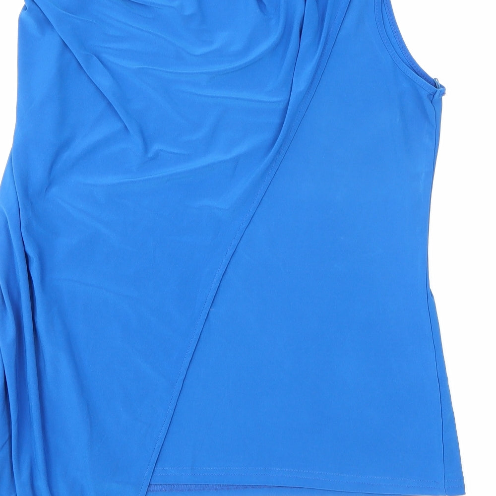 Roman Womens Blue Basic Tank Size 14