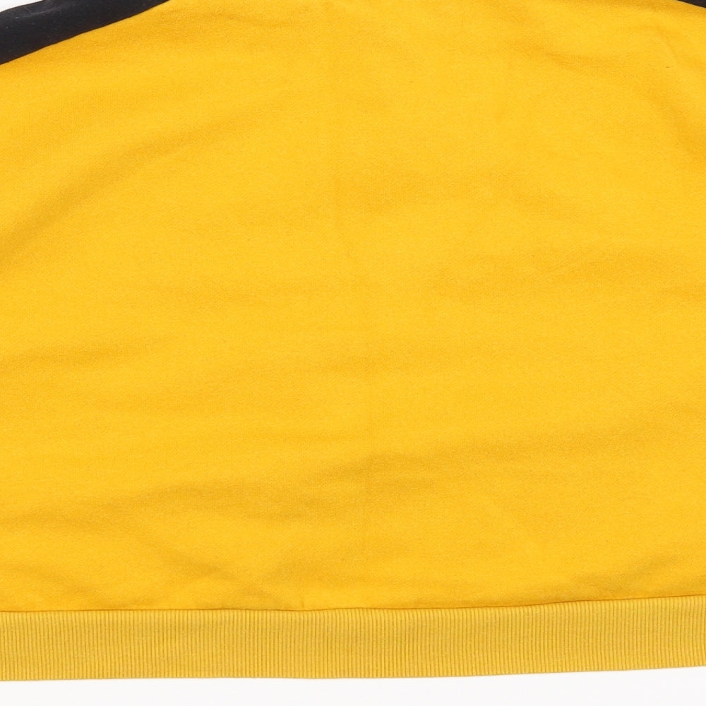 H&M Womens Yellow Pullover Sweatshirt Size 10