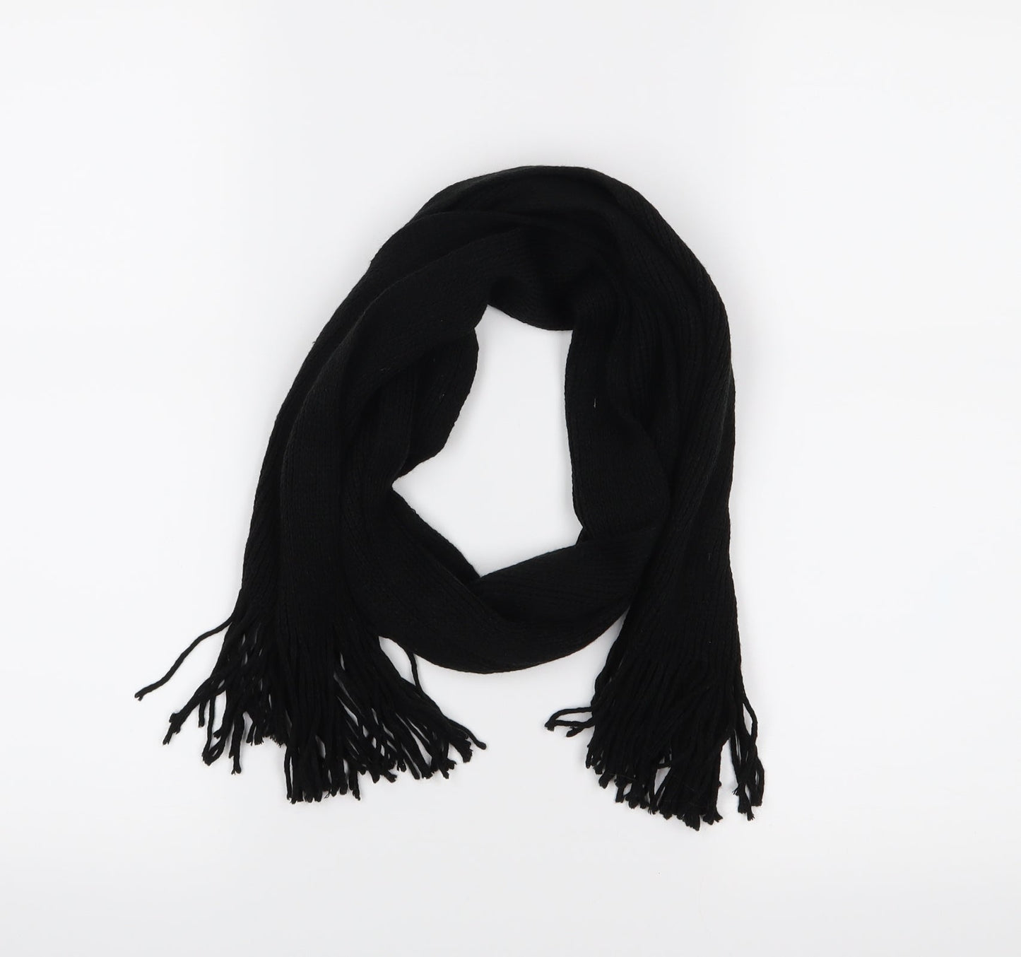 Preworn Mens Black Scarf One Size