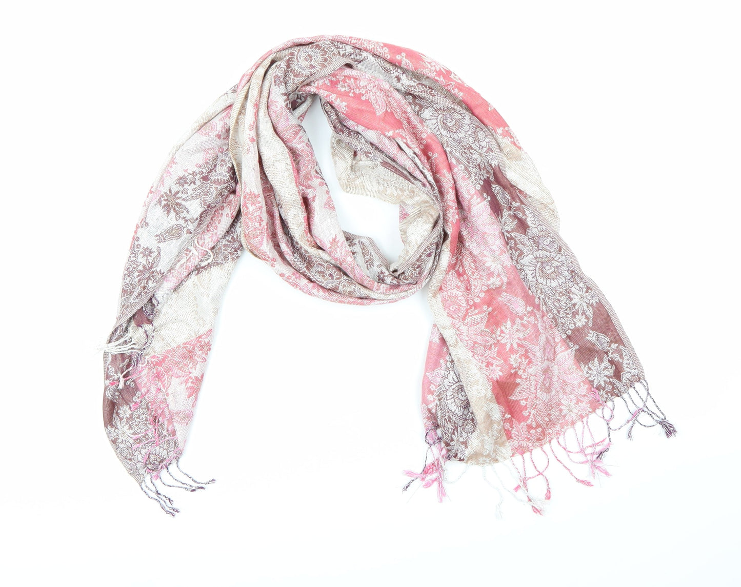 Preworn Womens Pink Scarf