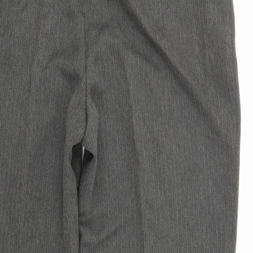 Marks and Spencer Womens Grey Trousers Size 14 L26 in