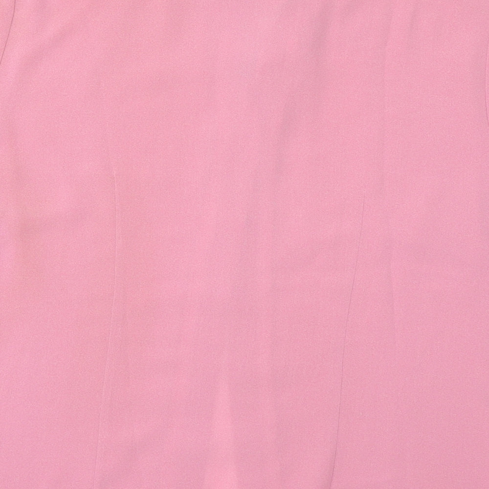 BHS Womens Pink Tunic Button-Up Size 12