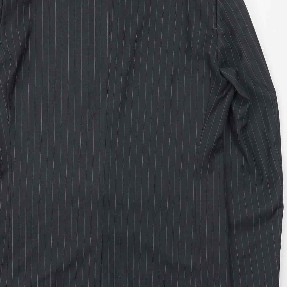 Joseph Baur Mens Grey Striped Jacket Suit Jacket Size 40
