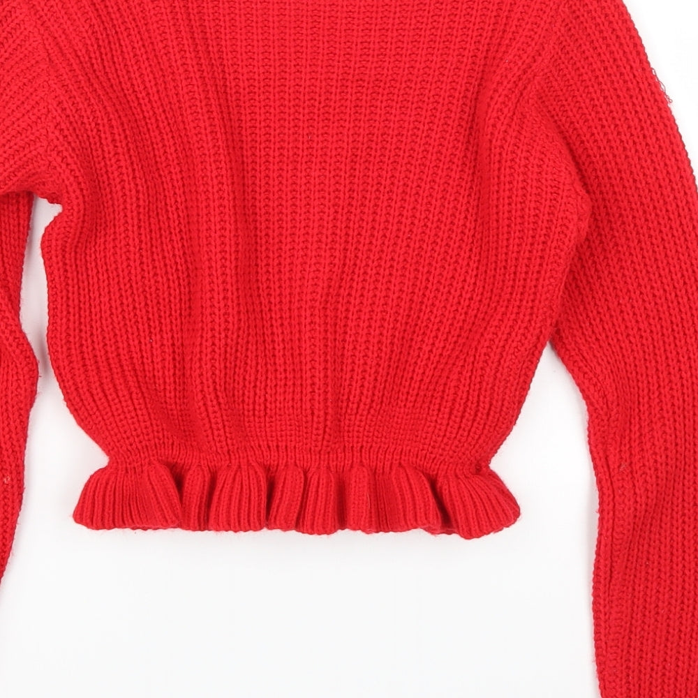 Select Girls Red Pullover Jumper Size 12-13 Years