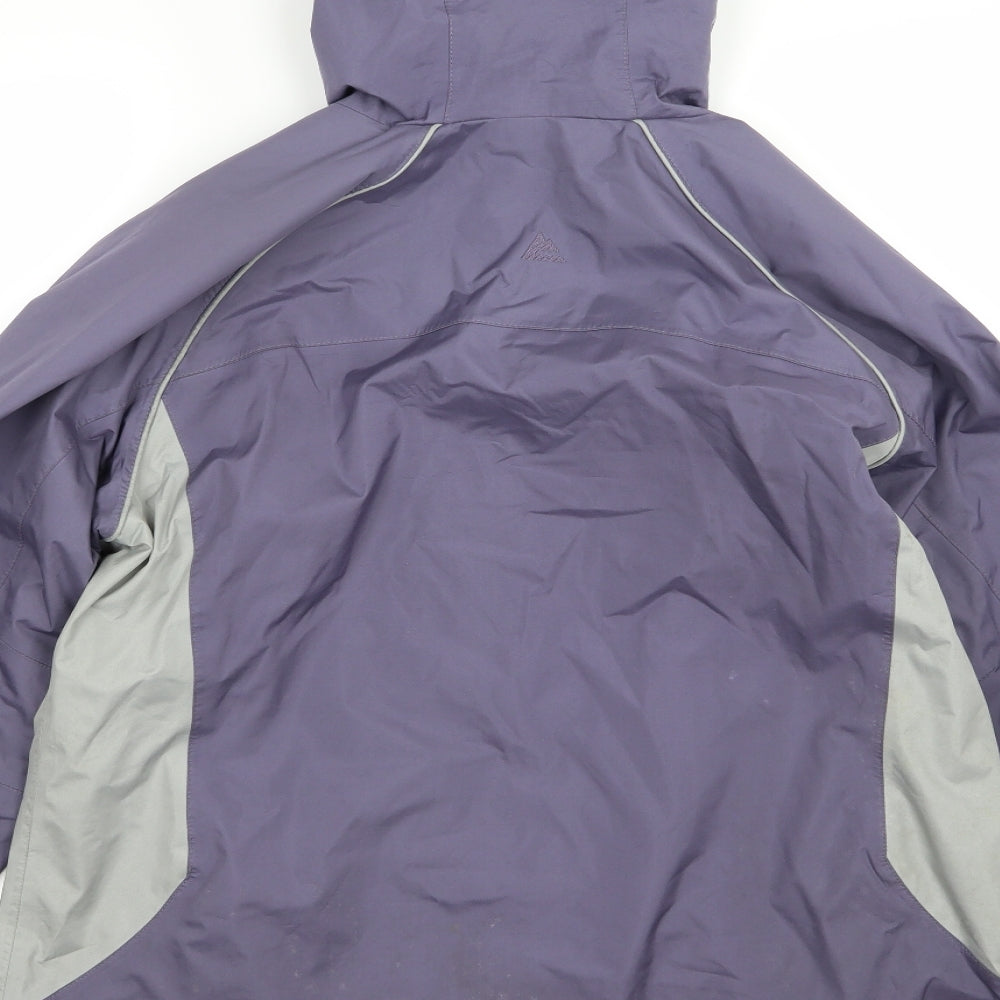 One valley Womens Purple Rain Coat Jacket Size M