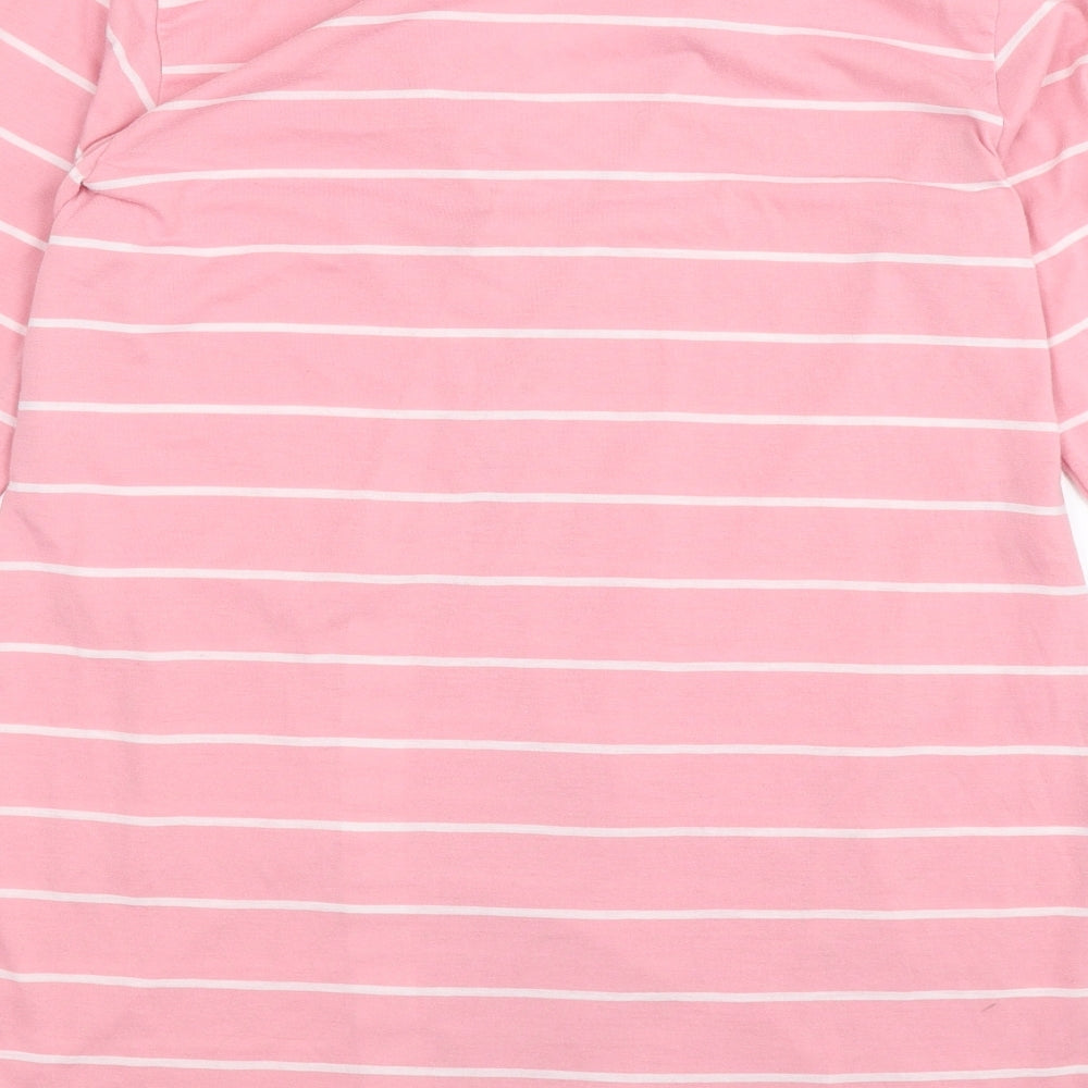 Matalan Womens Pink Striped Babydoll Robe Size 10