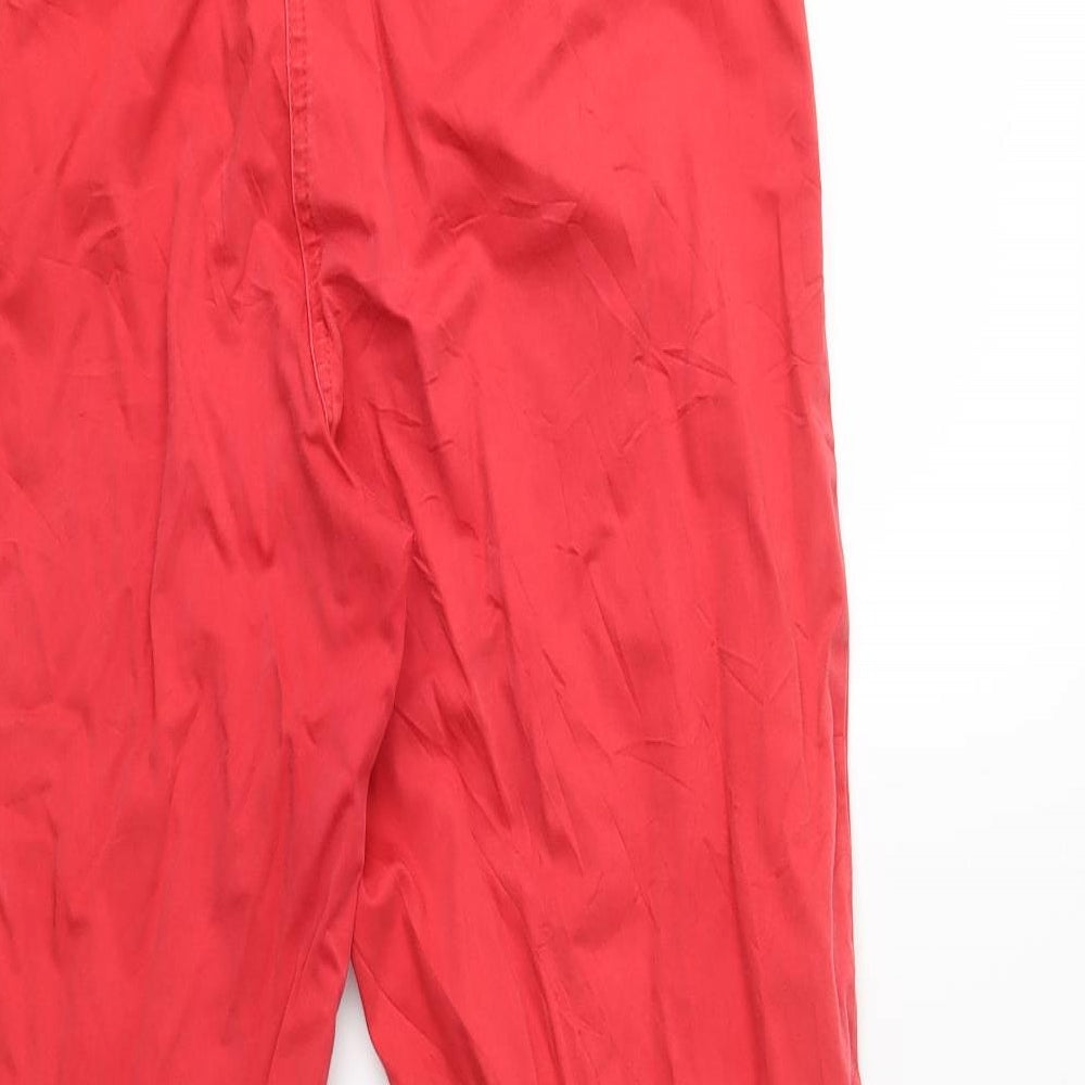 Per Una Womens Red Trousers Size 14 L27 in
